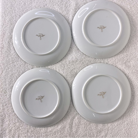 Vintage Fitz and Floyd Calla Lily Fine Porcelain Side Plates X4 - Picture 2 of 12